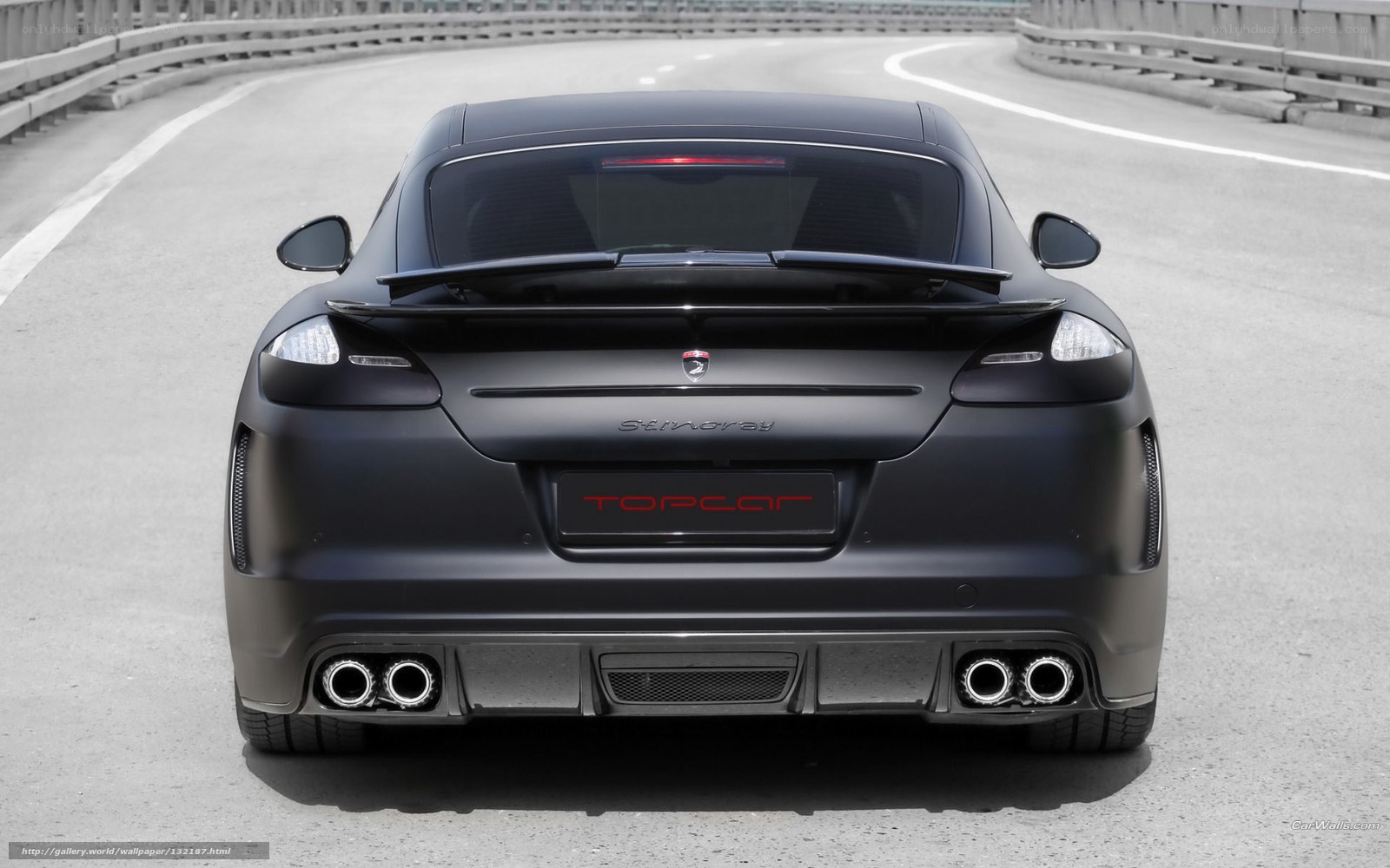 black sports car on bridge