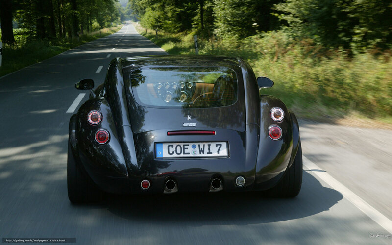 black sports car on country road