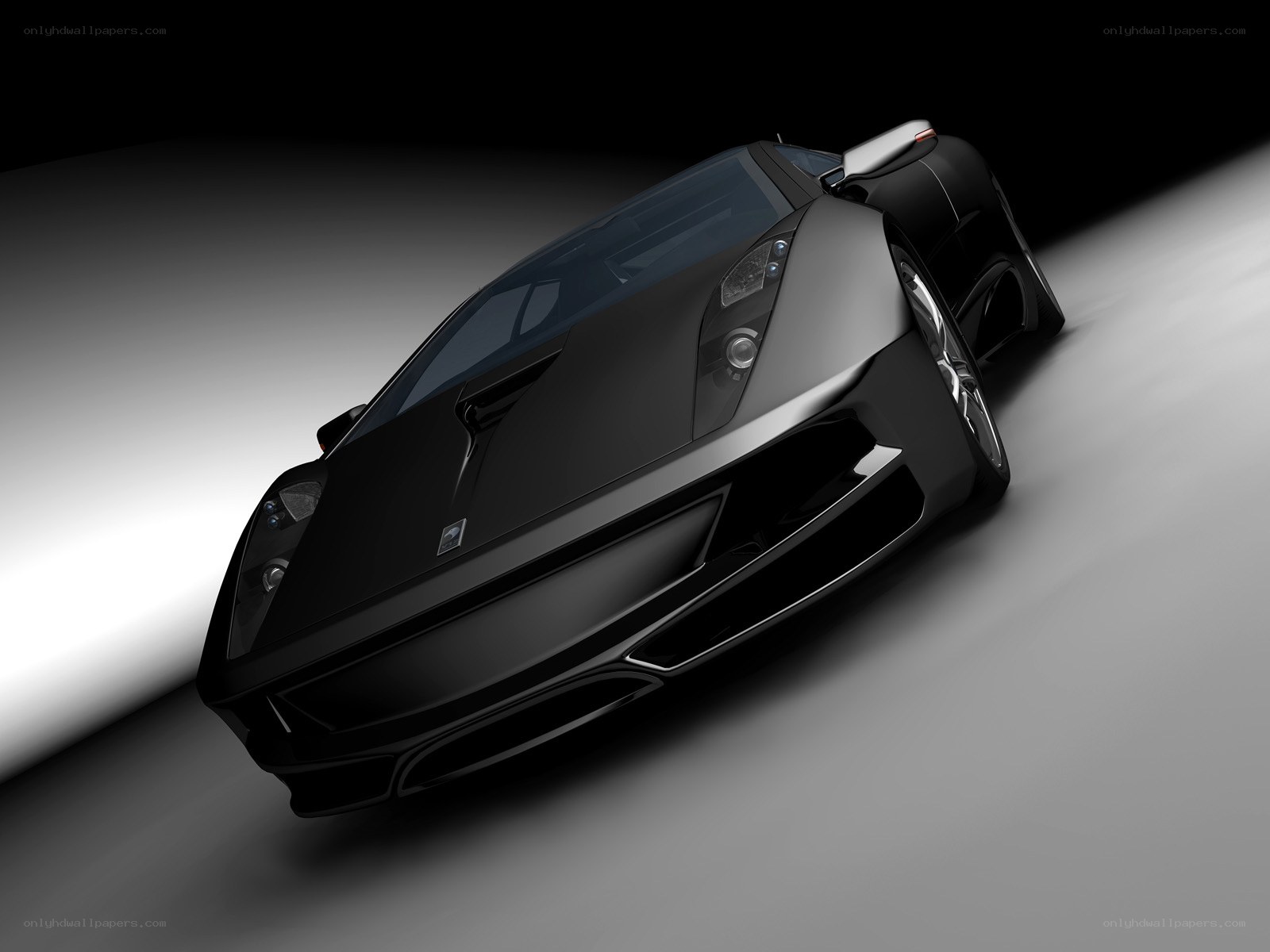 black sports car on gray surface
