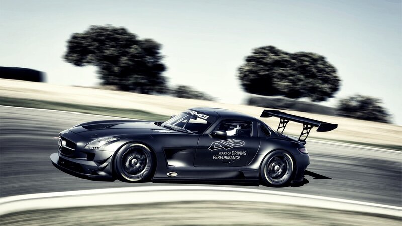 black sports car on racetrack
