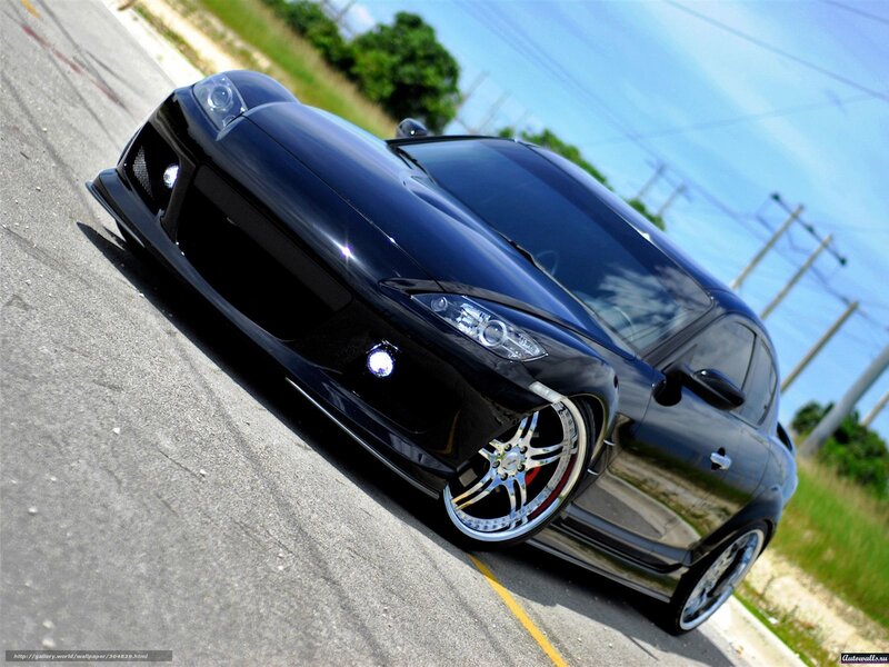 black sports car on road