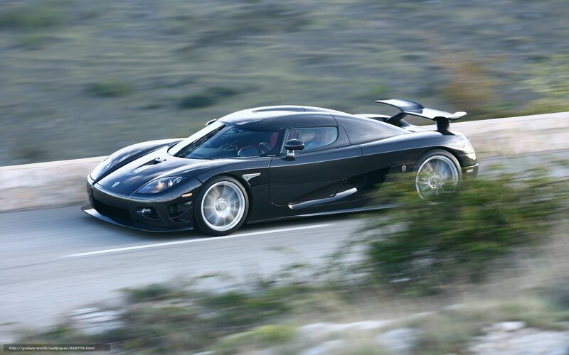 black sports car on road