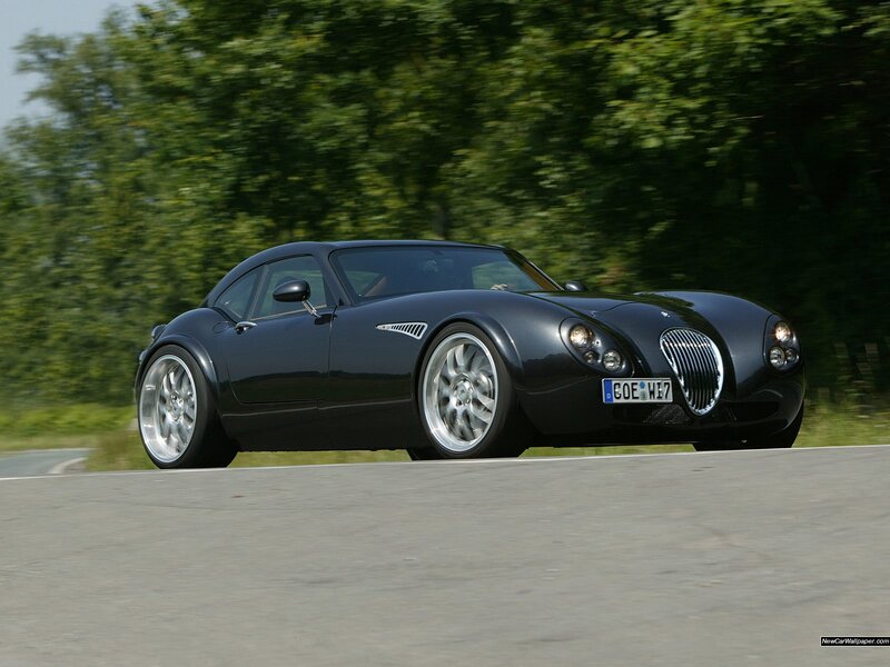 black sports car on road