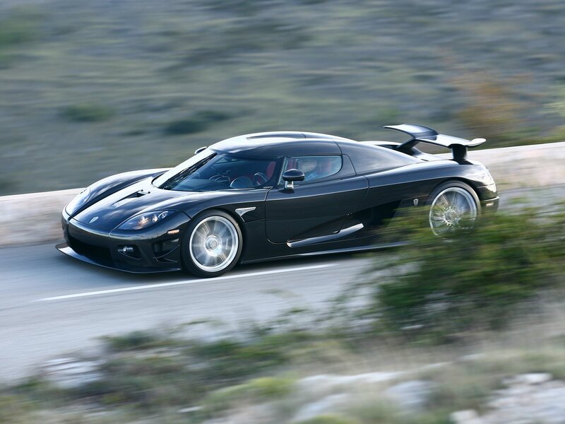 black sports car on road
