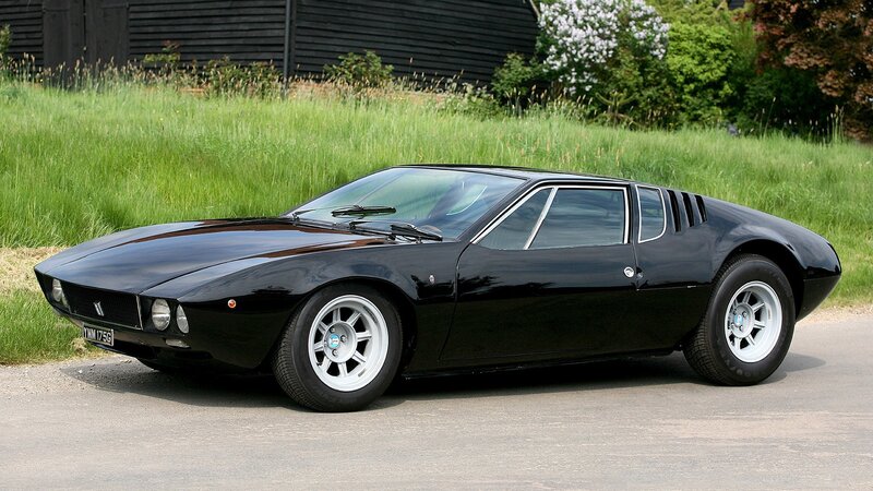 black sports car on road