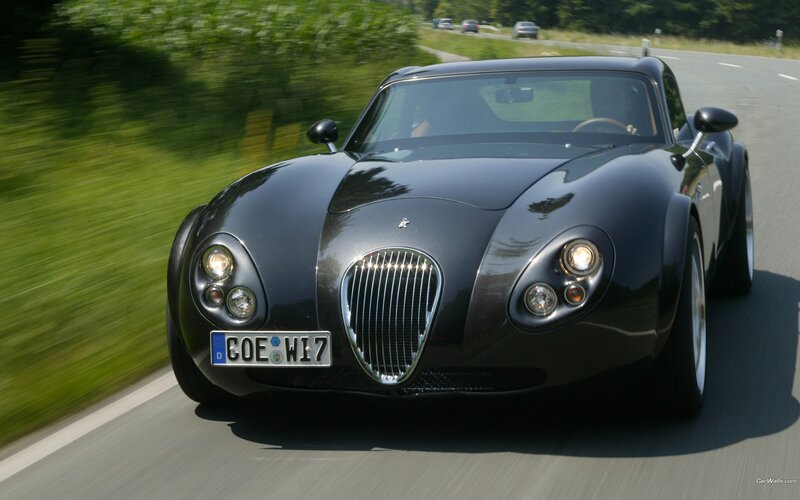 black sports car on road