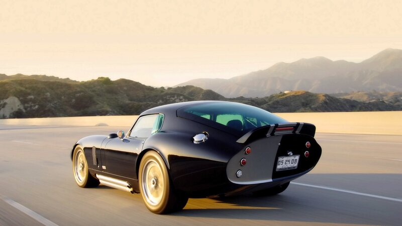 black sports car on road