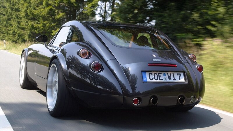 black sports car on road
