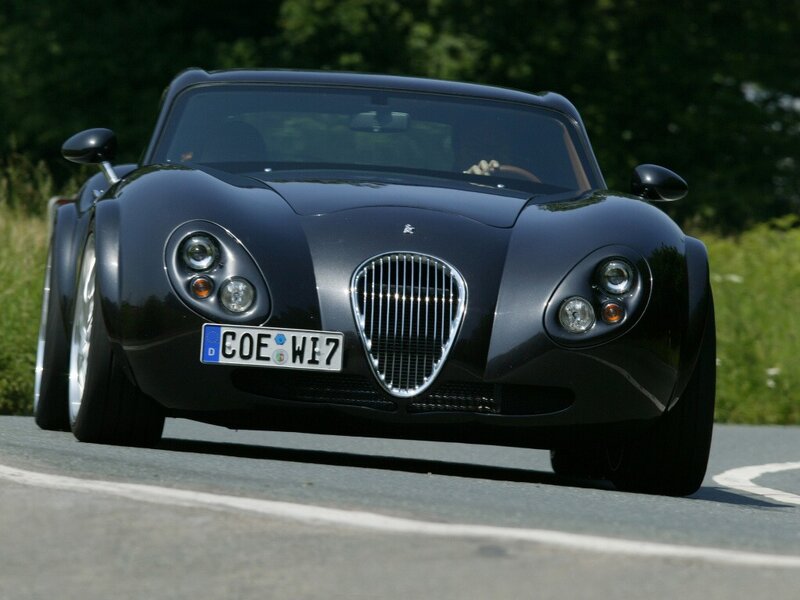 black sports car on road