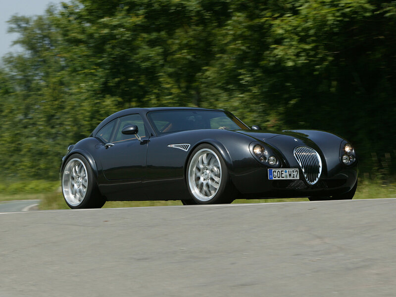 black sports car on road