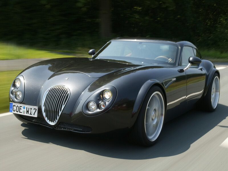 black sports car on road