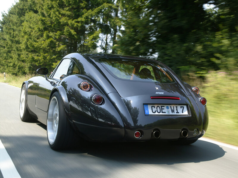 black sports car on road