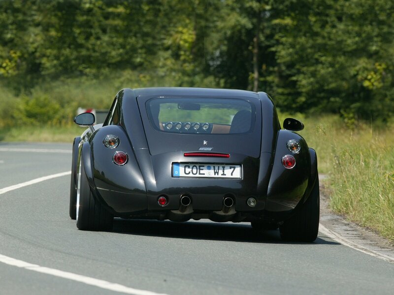 black sports car on road