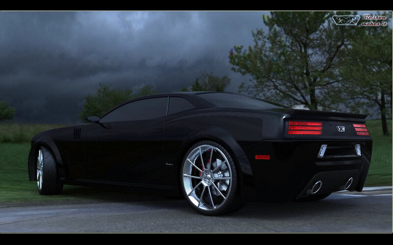black sports car on road