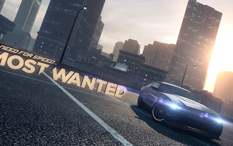 Black Sports Car on Road — Gray, Dramatic