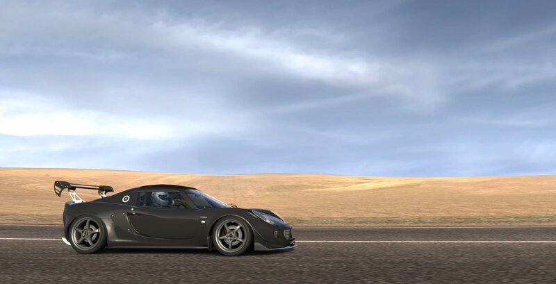 Black Sports Car on Road — Gray, Open