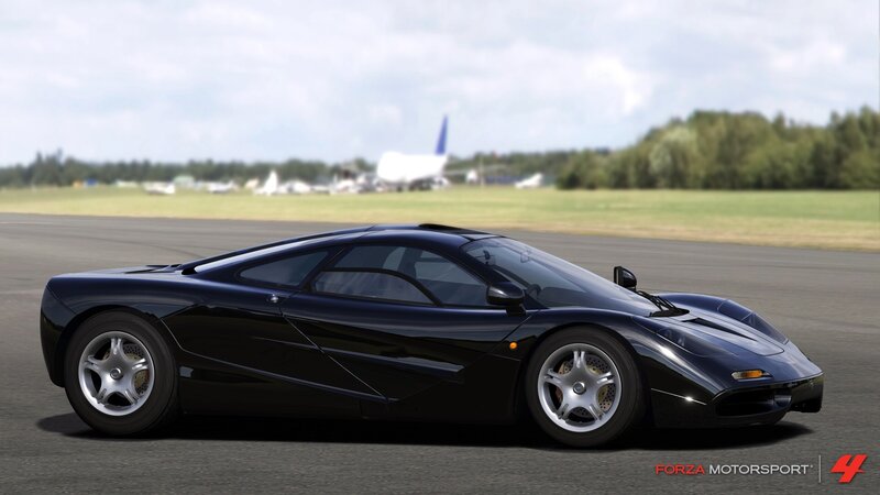 Black Sports Car on Runway — Calm
