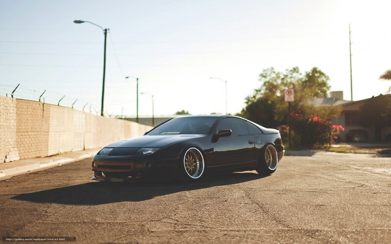black sports car on street