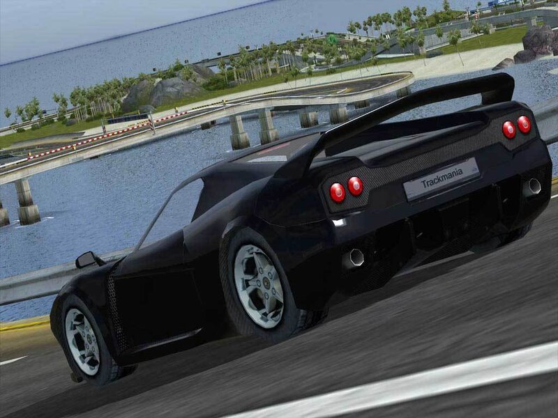 black sports car on track