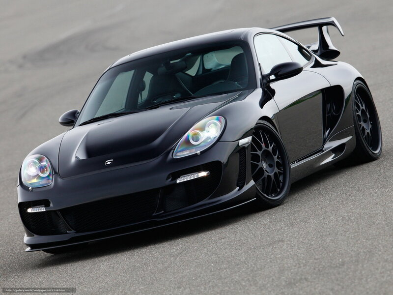 black sports car on track