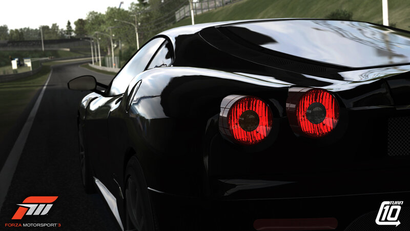 Black Sports Car on Track — Calm