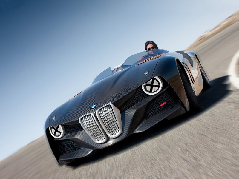 Black Sports Car on Track — Dynamic, Afternoon