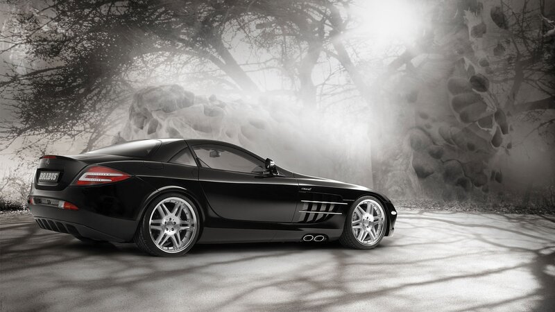 Black Sports Car — Photograph, Brabus