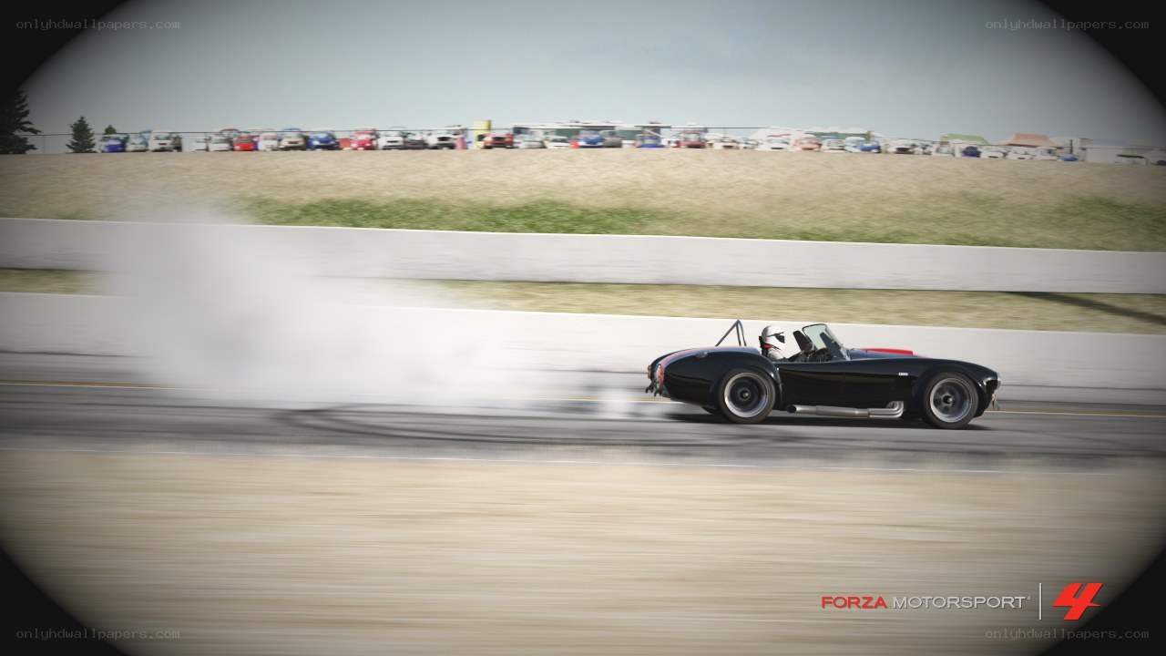 black sports car racing