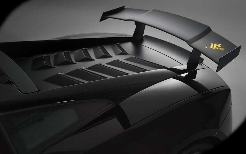 Black Sports Car Rear — Dramatic