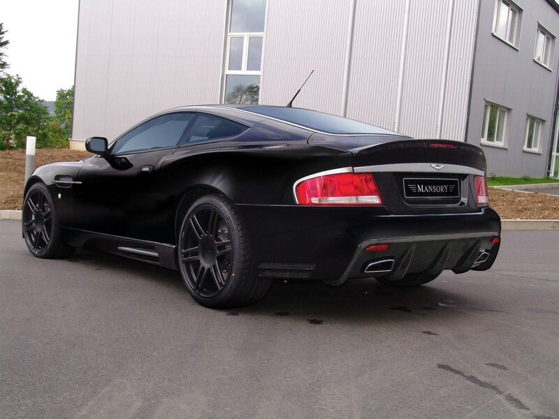 black sports car rear view