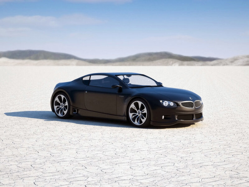 Black Sports Car — Serene, Afternoon, 3d Render