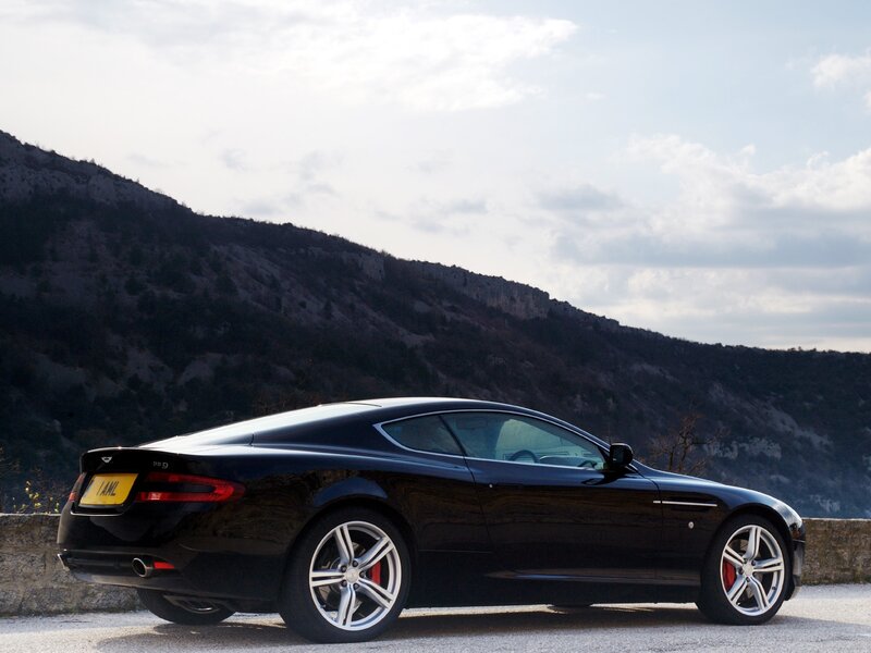 Black Sports Car — Serene, Afternoon, Photograph, Mountain