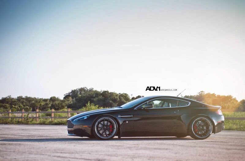 Black Sports Car — Serene, Sunset