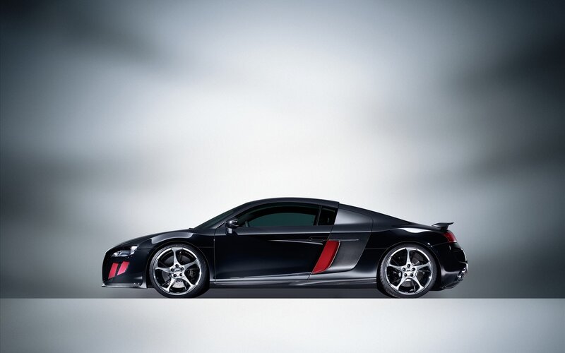 black sports car side profile