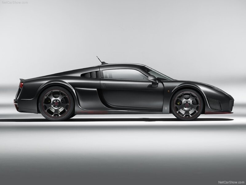 black sports car side profile