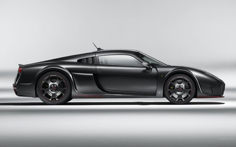 black sports car side profile