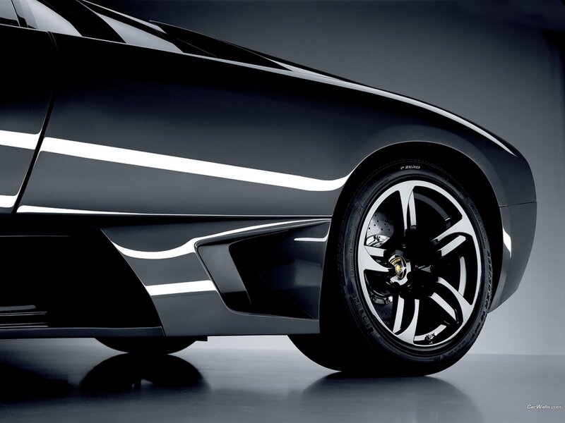 black sports car side profile