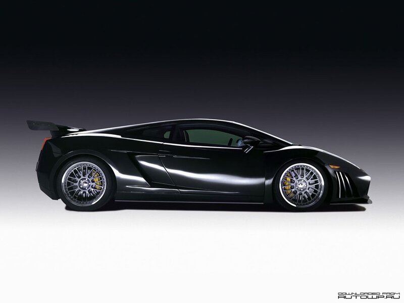 black sports car side profile