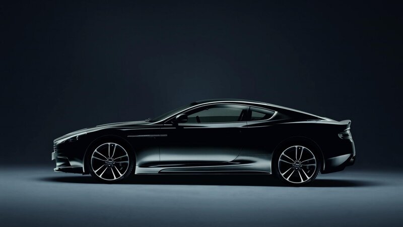 black sports car side profile