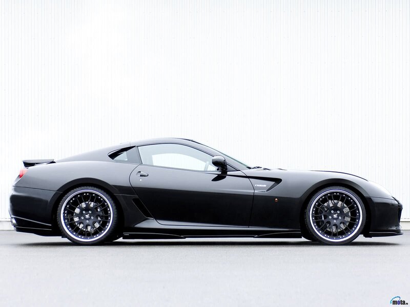 black sports car side profile