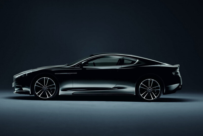 black sports car side profile