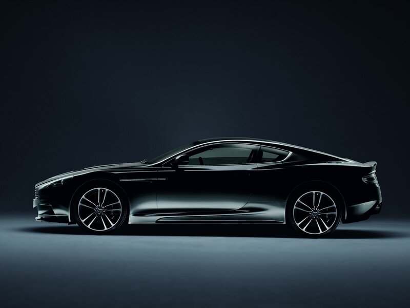 black sports car side profile