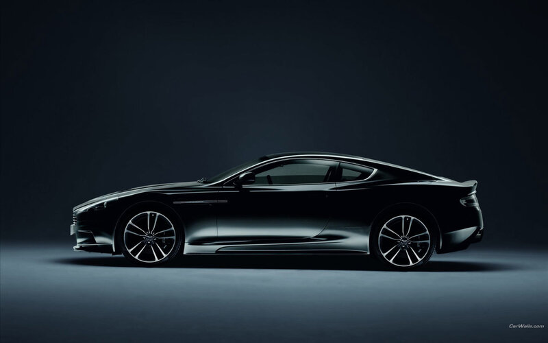 black sports car side profile