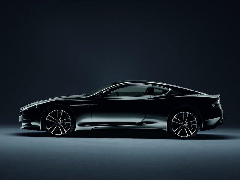 black sports car side profile