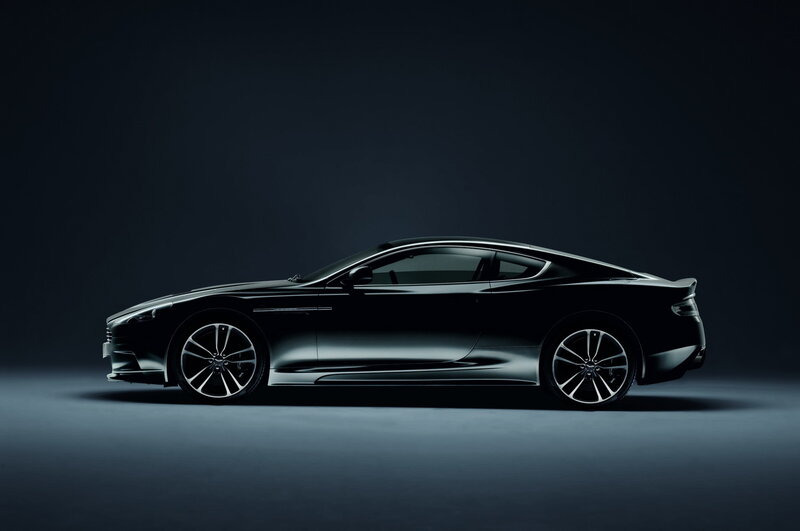 black sports car side profile