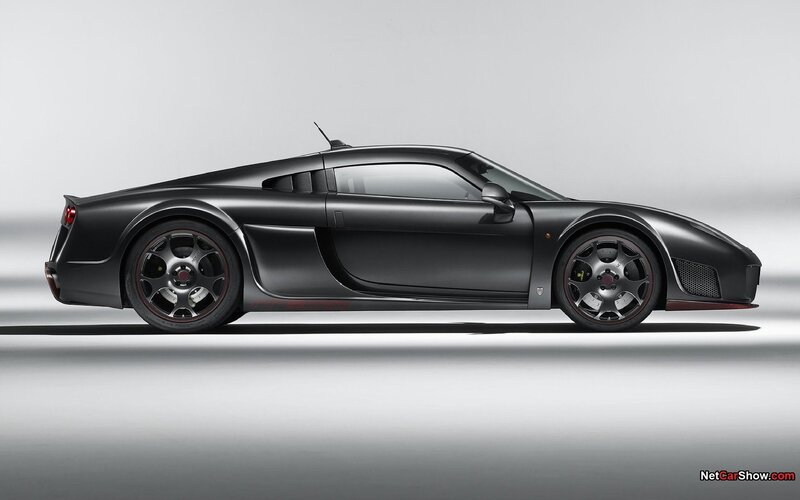 black sports car side profile