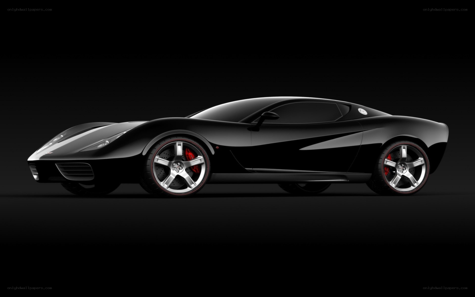 black sports car side view