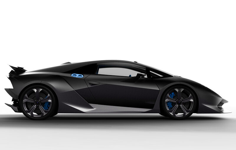 black sports car side view