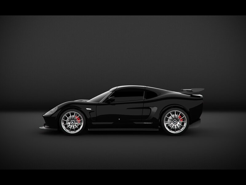 black sports car side view