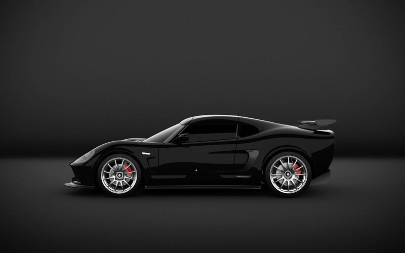 black sports car side view